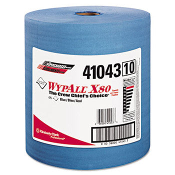 41043 WypAll X80 Blue Shop Roll